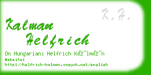 kalman helfrich business card